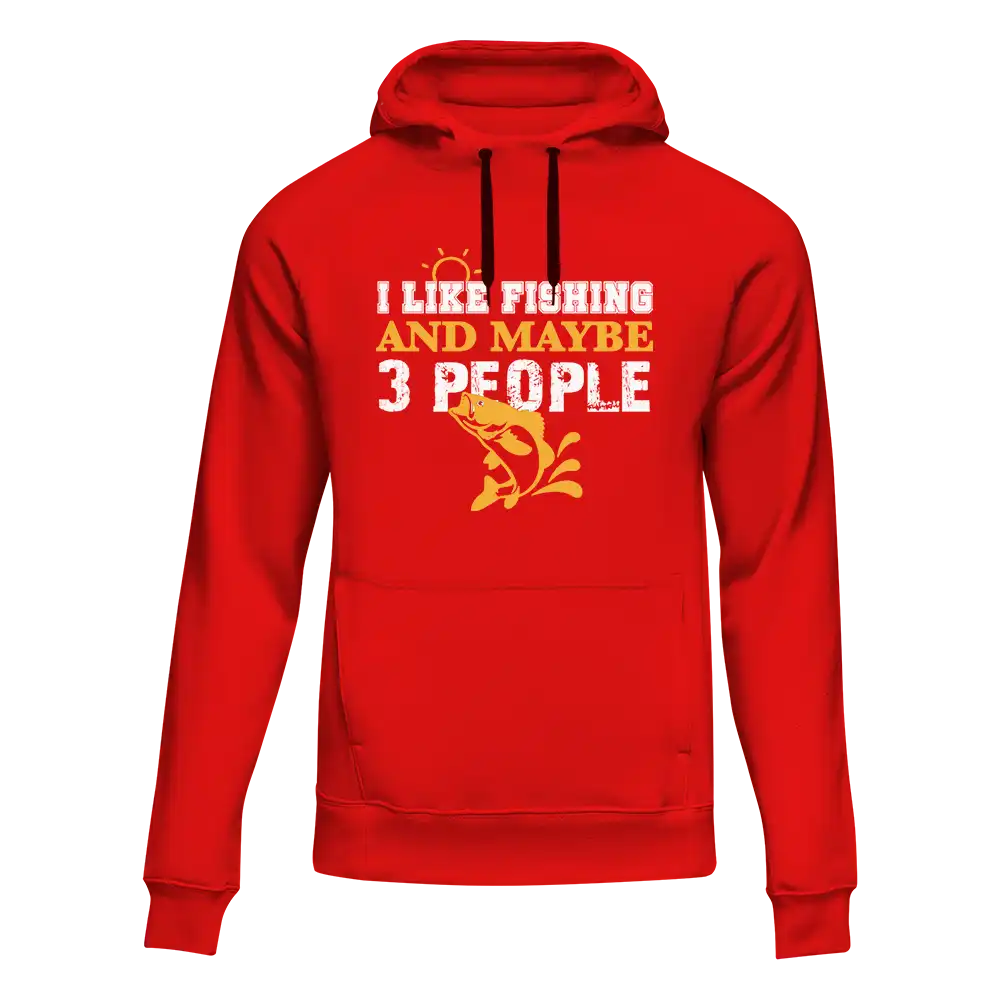 Outdoorzees I Like Fishing And Maybe Like 3 People Unisex Hoodie - Image 3