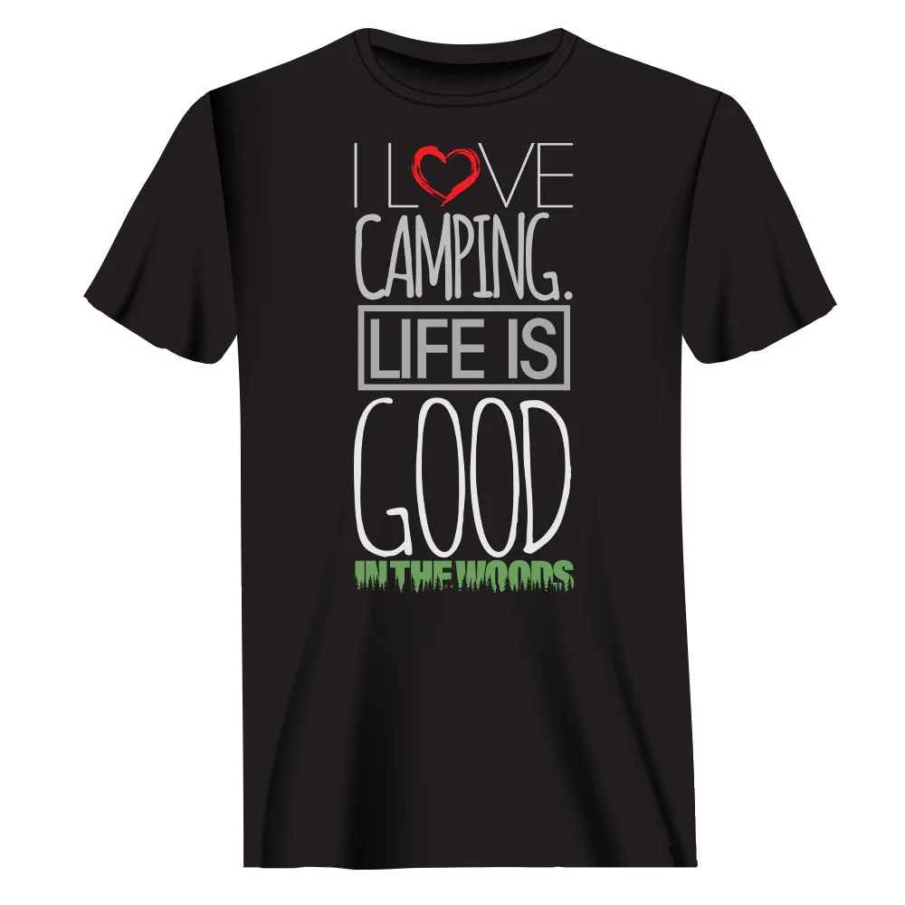 Outdoorzees I Love Camping In The Woods T-Shirt for Men