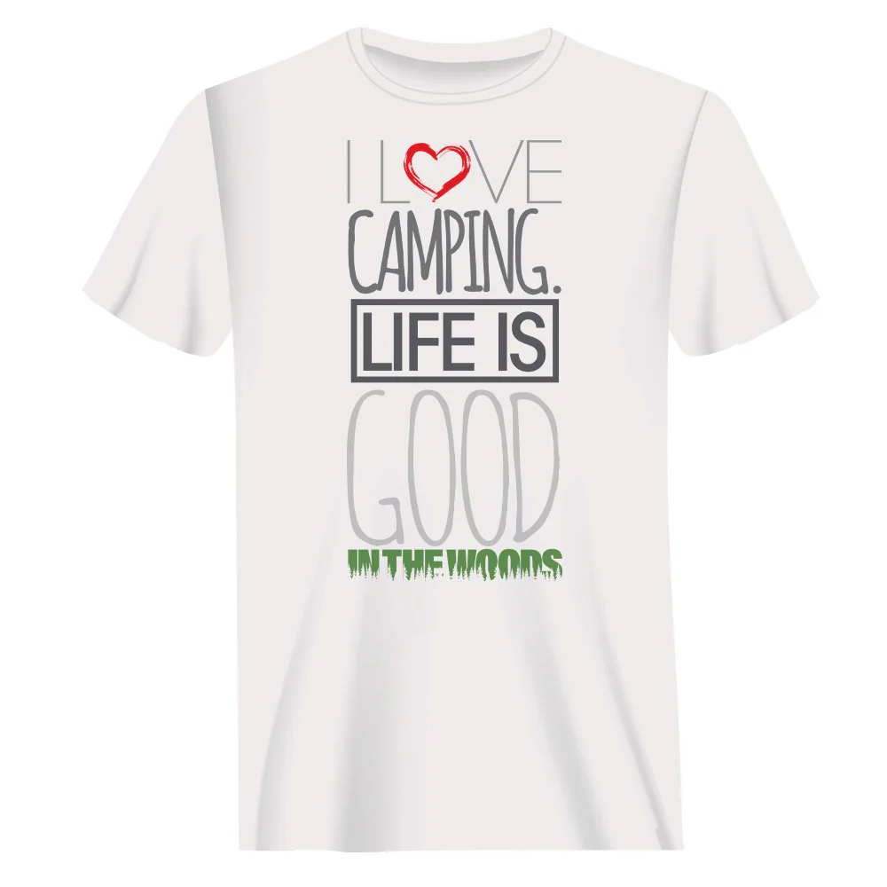 Outdoorzees I Love Camping In The Woods T-Shirt for Men - Image 2