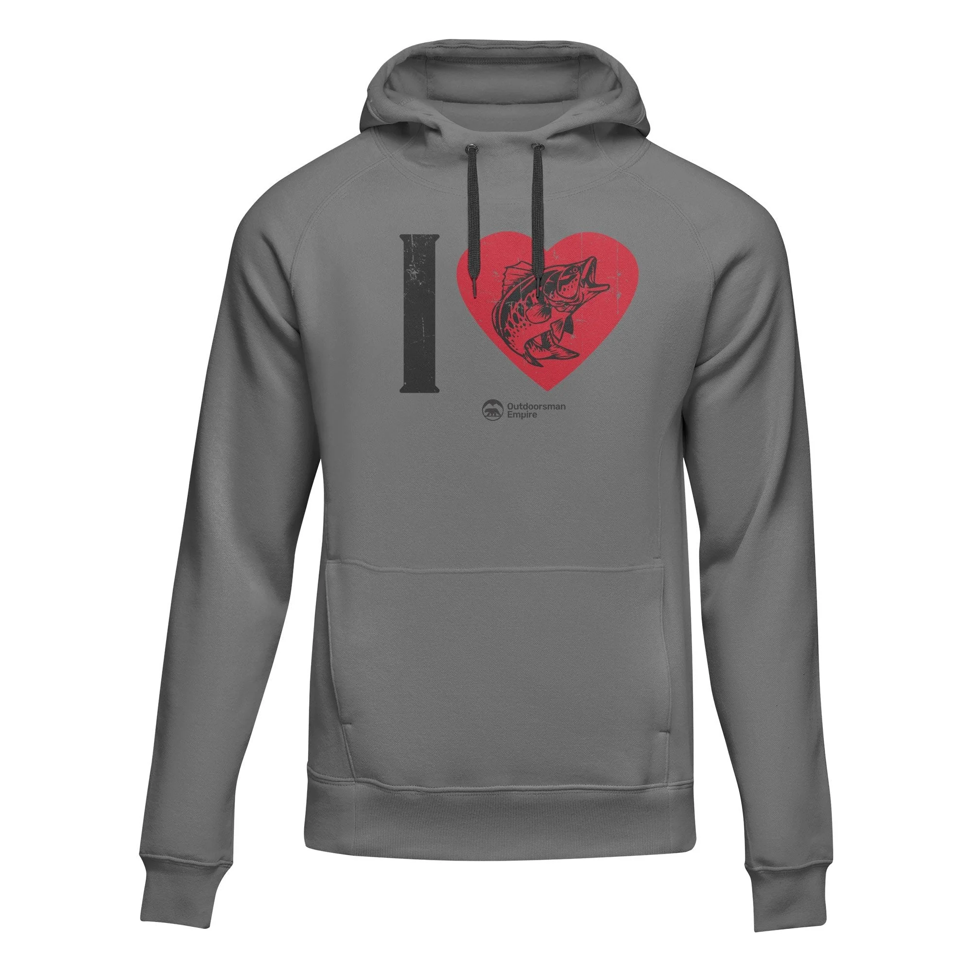 Outdoorzees I love Fishing' Adult Fleece Hoodie - Image 2