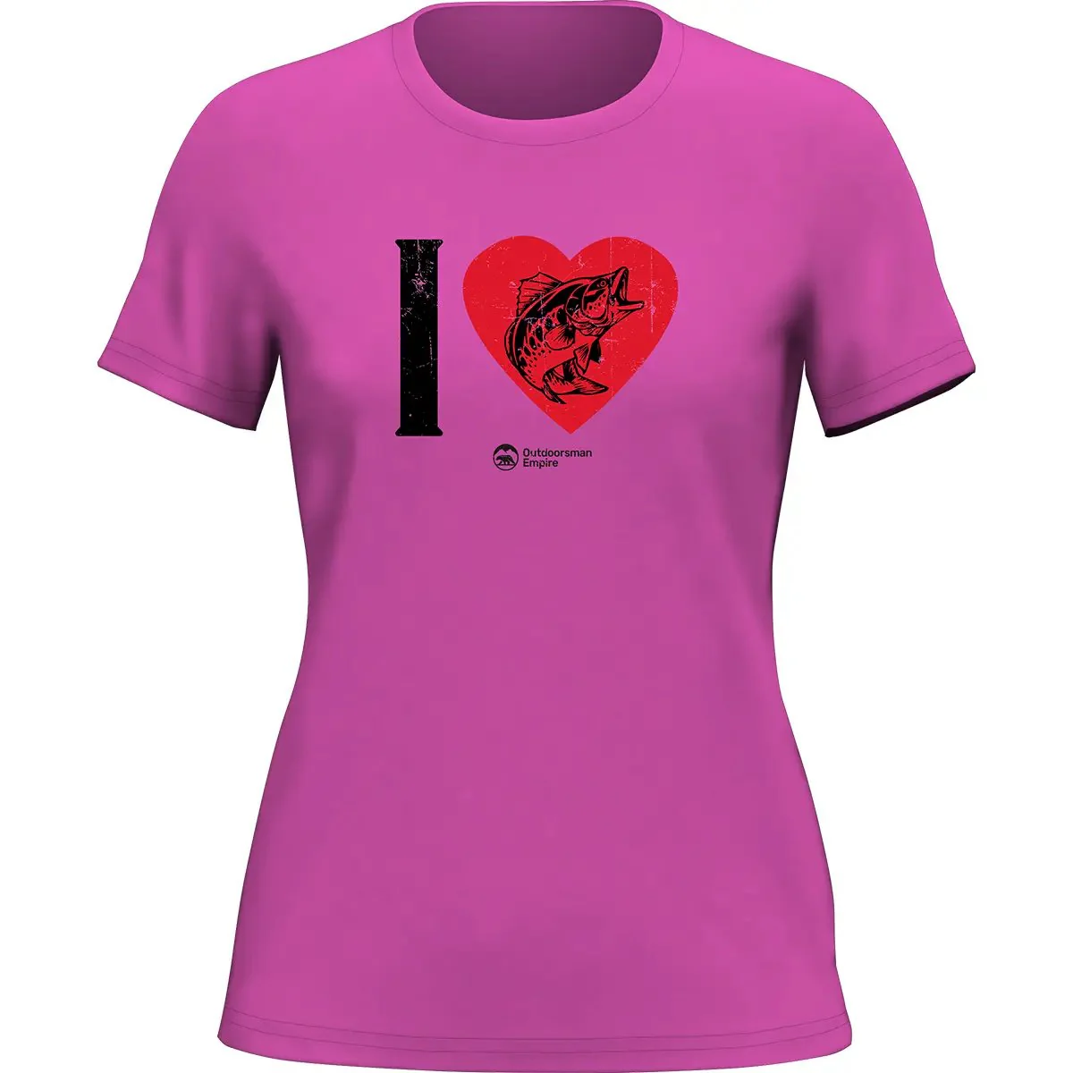 Outdoorzees I love Fishing T-Shirt for Women - Image 3