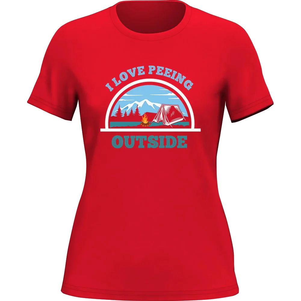 Outdoorzees I Love Peeing Outside T-Shirt for Women - Image 3