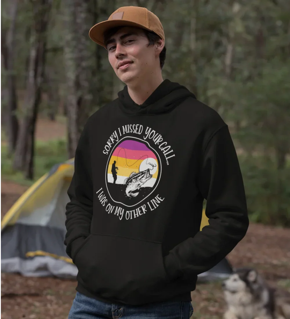 Outdoorzees I Was On Another Line Unisex Hoodie - Image 4