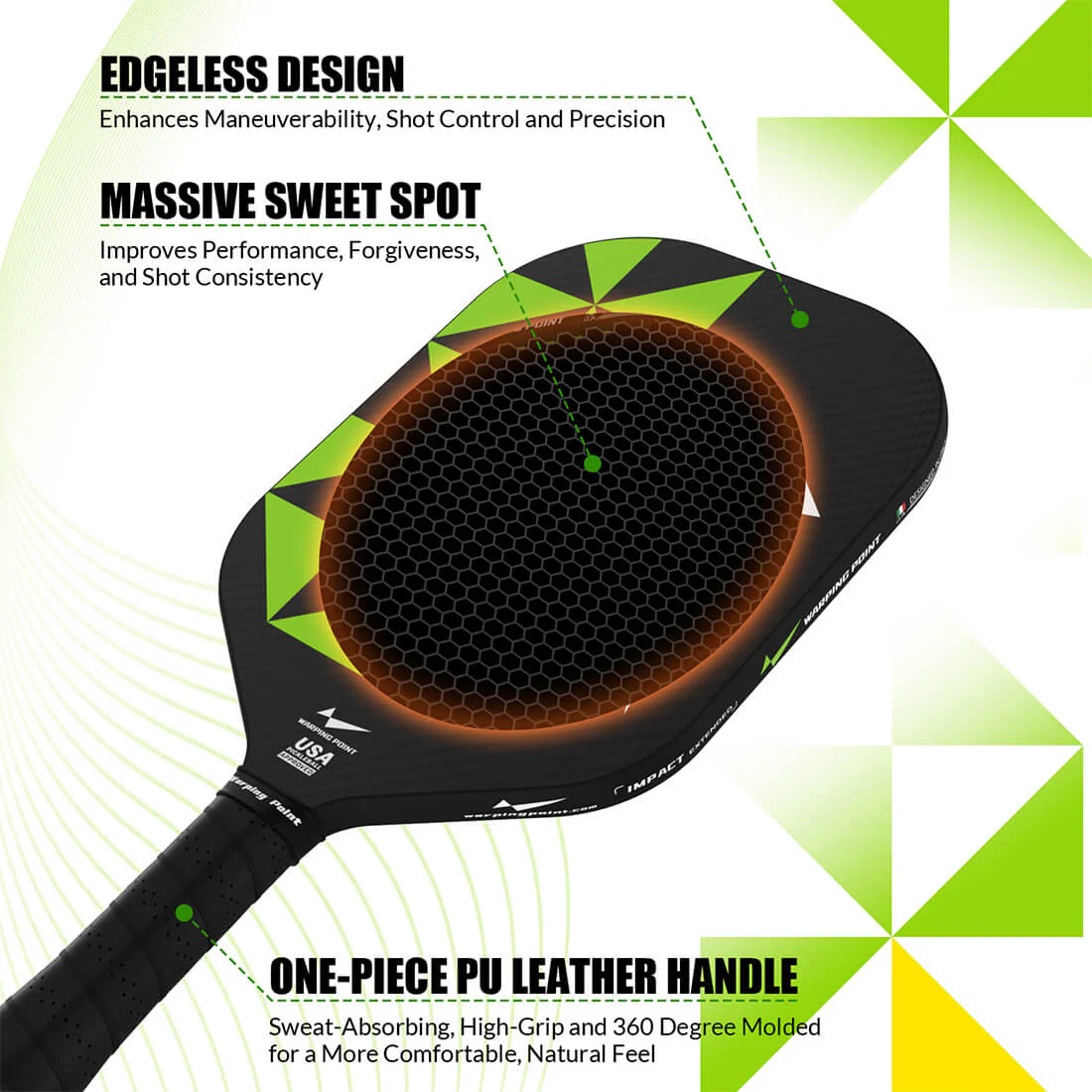Warping Point Impact Pickleball Paddle - Image 6