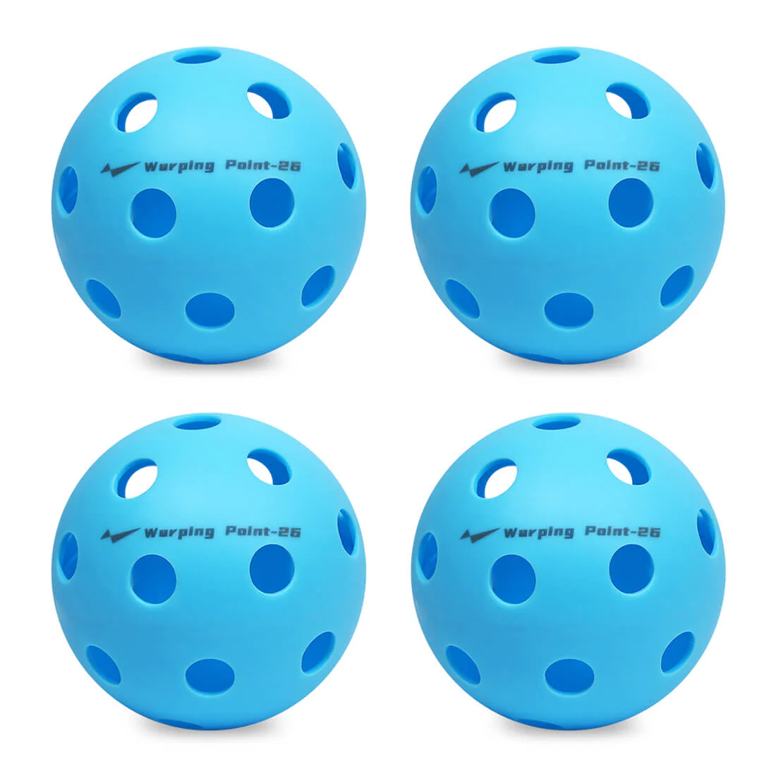 Warping Point Indoor Practice Pickleballs - Blue - Image 3