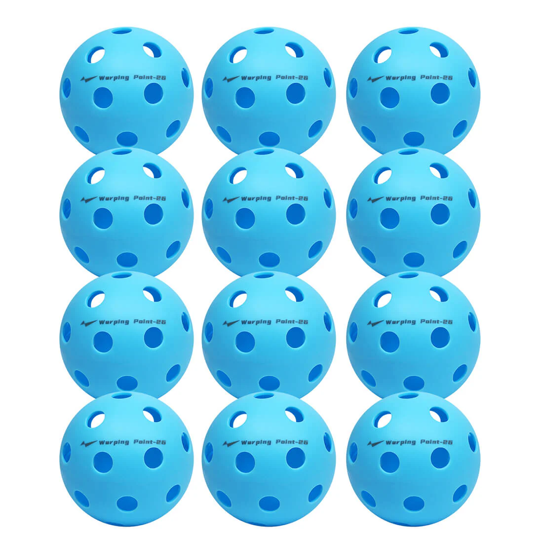 Warping Point Indoor Practice Pickleballs - Blue - Image 4
