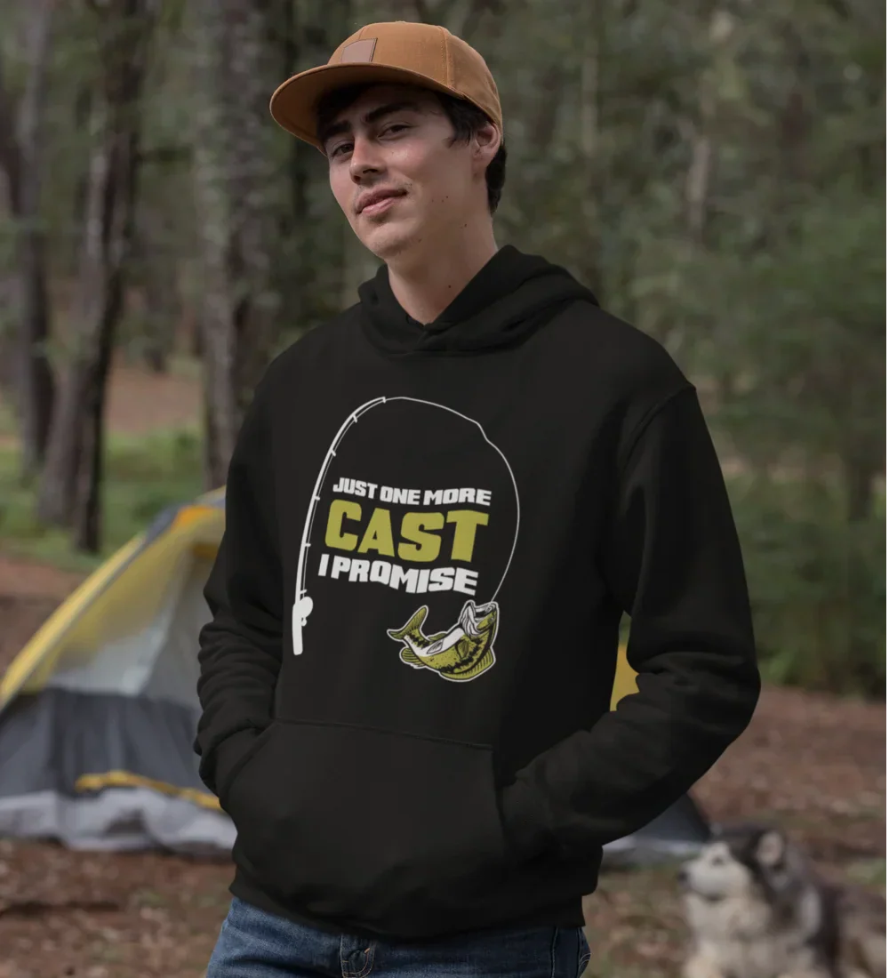 Outdoorzees Just One More Cast Unisex Hoodie - Image 4