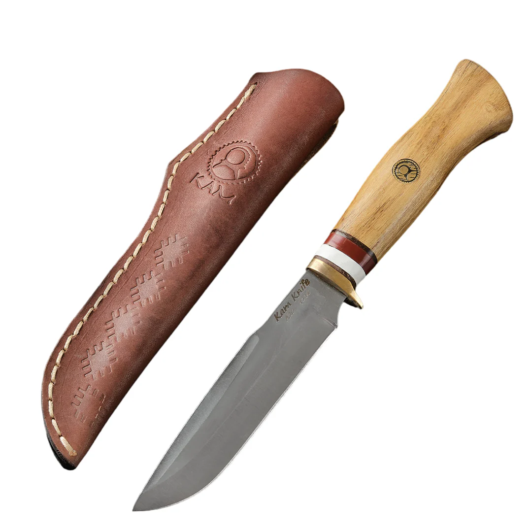 Kam Knife - A20 - Accacia Wood Handle - Fixed Blade - Image 6