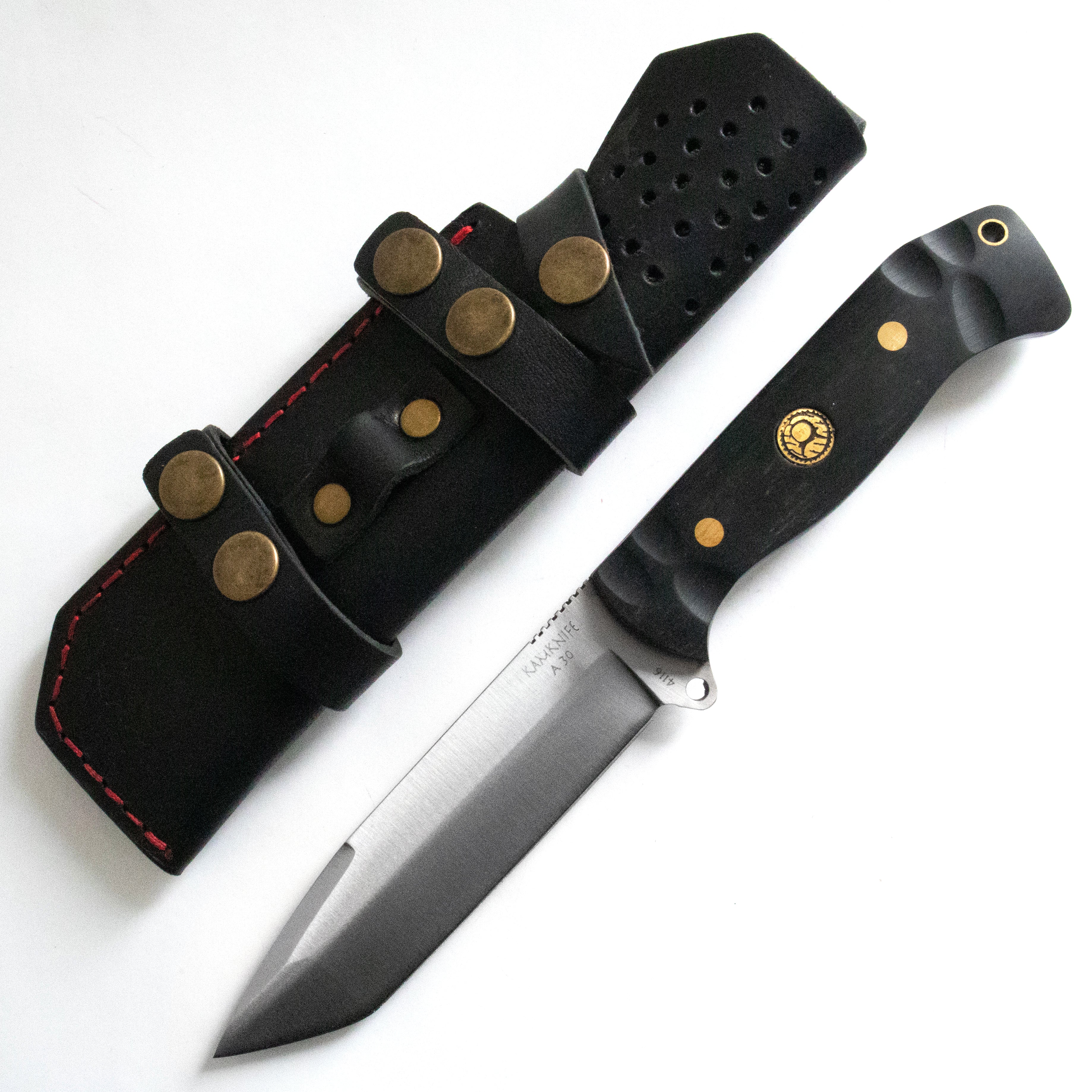 Kam Knife – A30 - Black Handle - Fixed Blade - Image 5