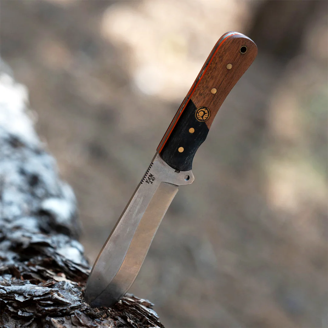 Kam Knife - A40 - Maun Wood Black and Brown Handle - Fixed Blade - Image 5