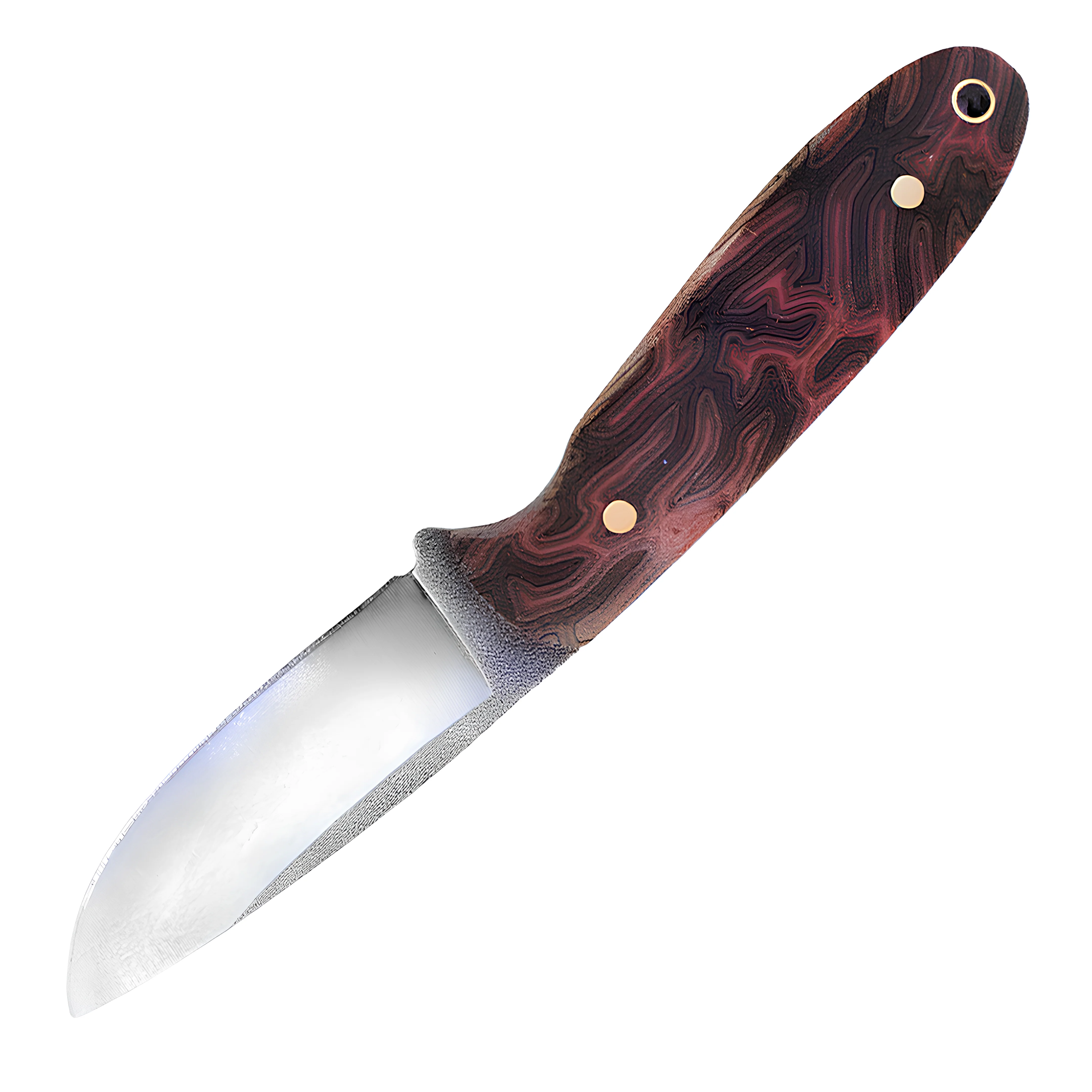 Kam Knife - B20 - Orange G Micarta Handle - Fixed Blade - Image 3