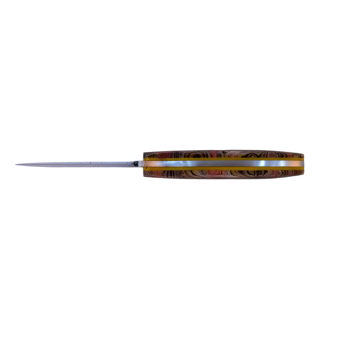 Kam Knife - B20 - Orange G Micarta Handle - Fixed Blade - Image 6