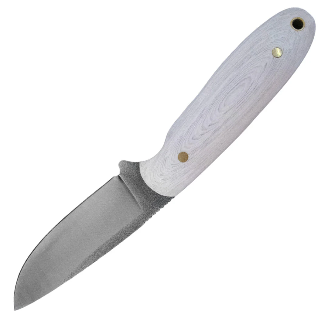 Kam Knife - B20 - White Handle - Fixed Blade - Image 3