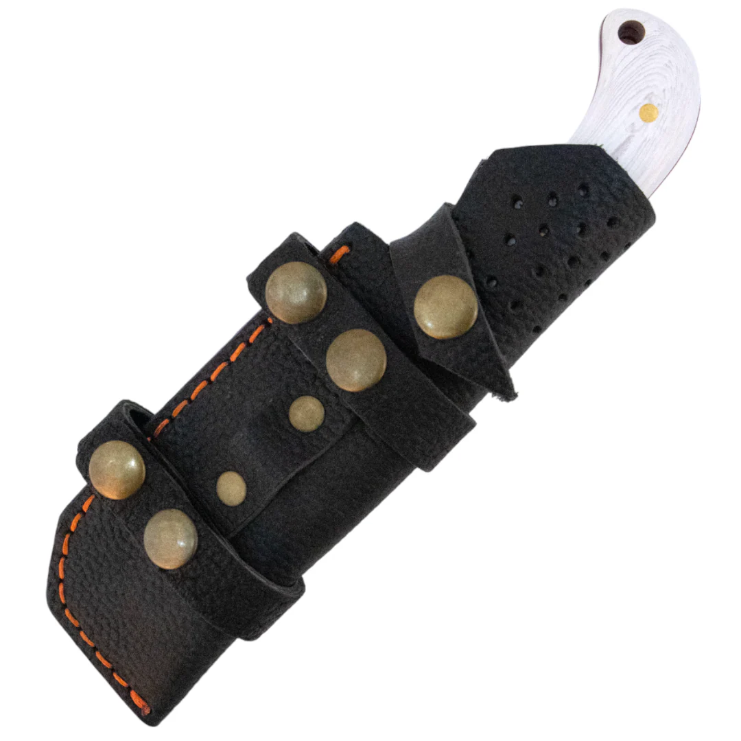 Kam Knife - B20 - White Handle - Fixed Blade - Image 8