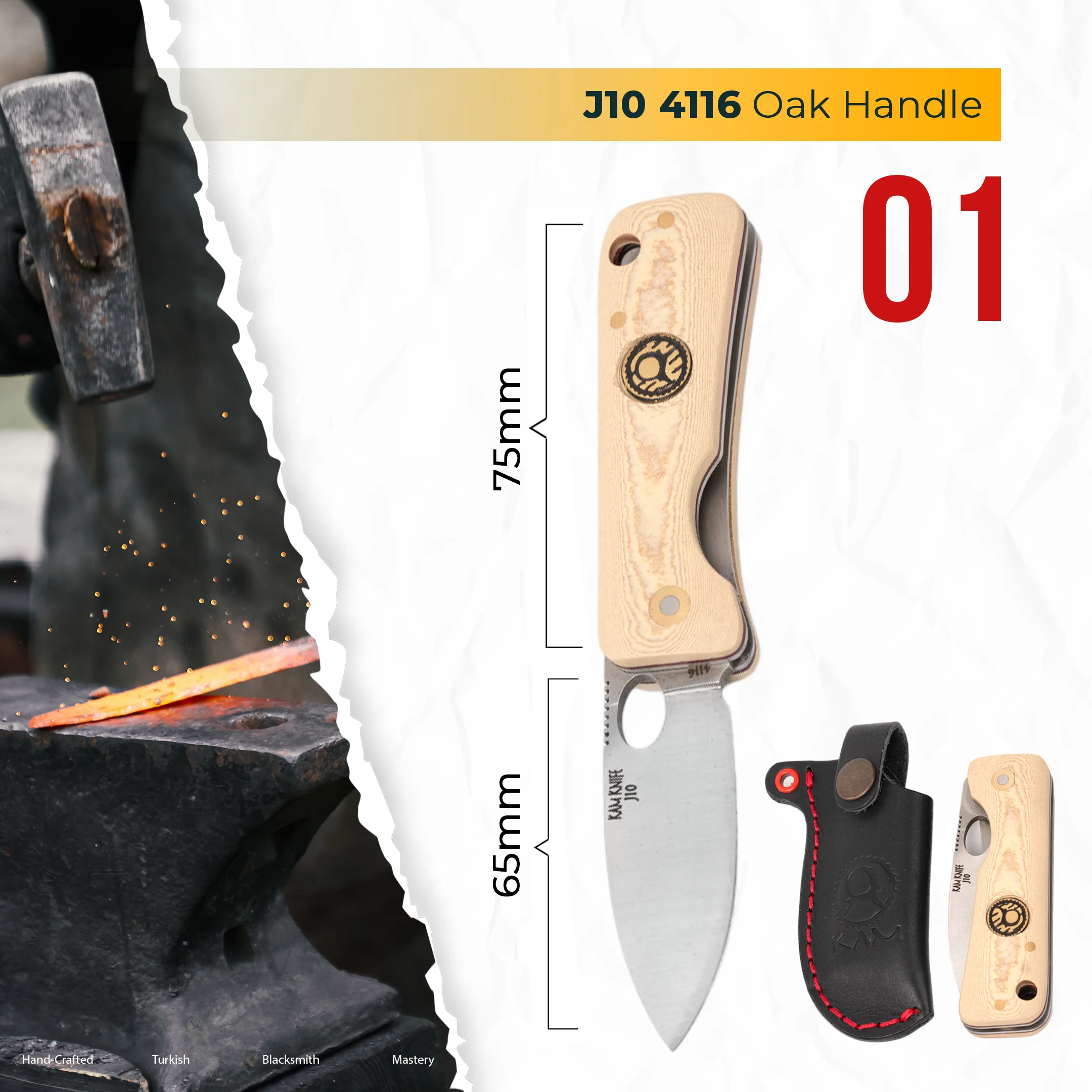Kam Knife - J10 - Set of 3 - Pocket Knives - Image 5