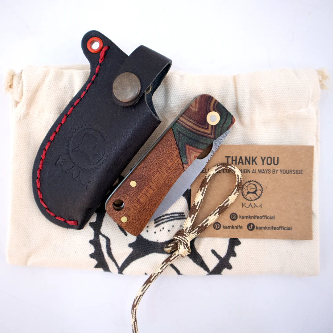 Kam Knife - J10 - Maun Wood Handle - Pocket Knife - Image 9