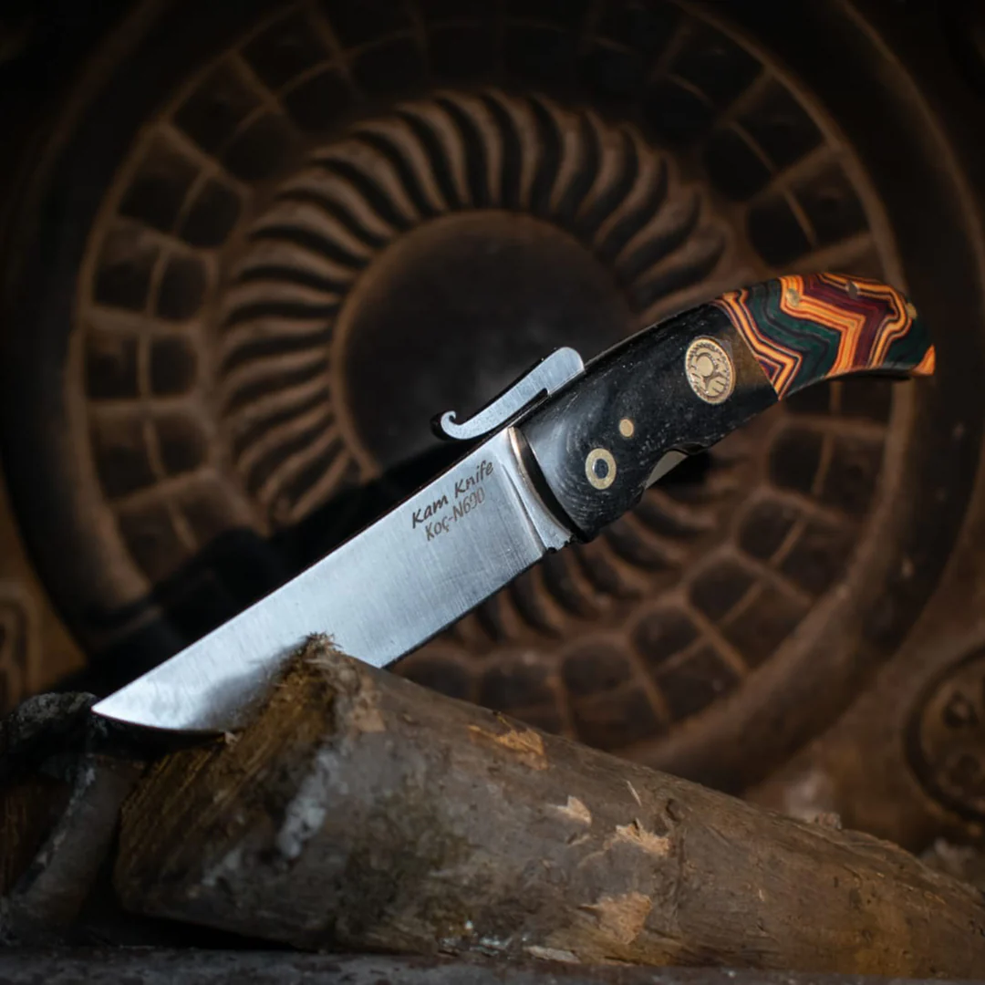 Kam Knife - KOC - Micarta Handle - Pocket Knife - Image 5