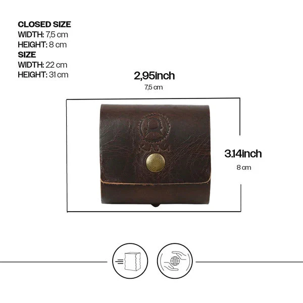 Kam Knife - OK - Dark Brown Forest Pouch - Image 5