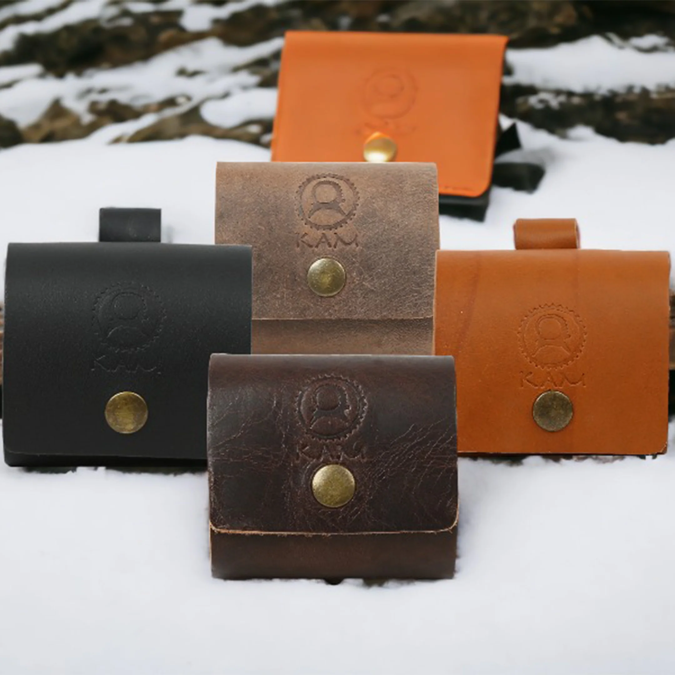 Kam Knife - OK - Light Brown Forest Pouch - Image 6