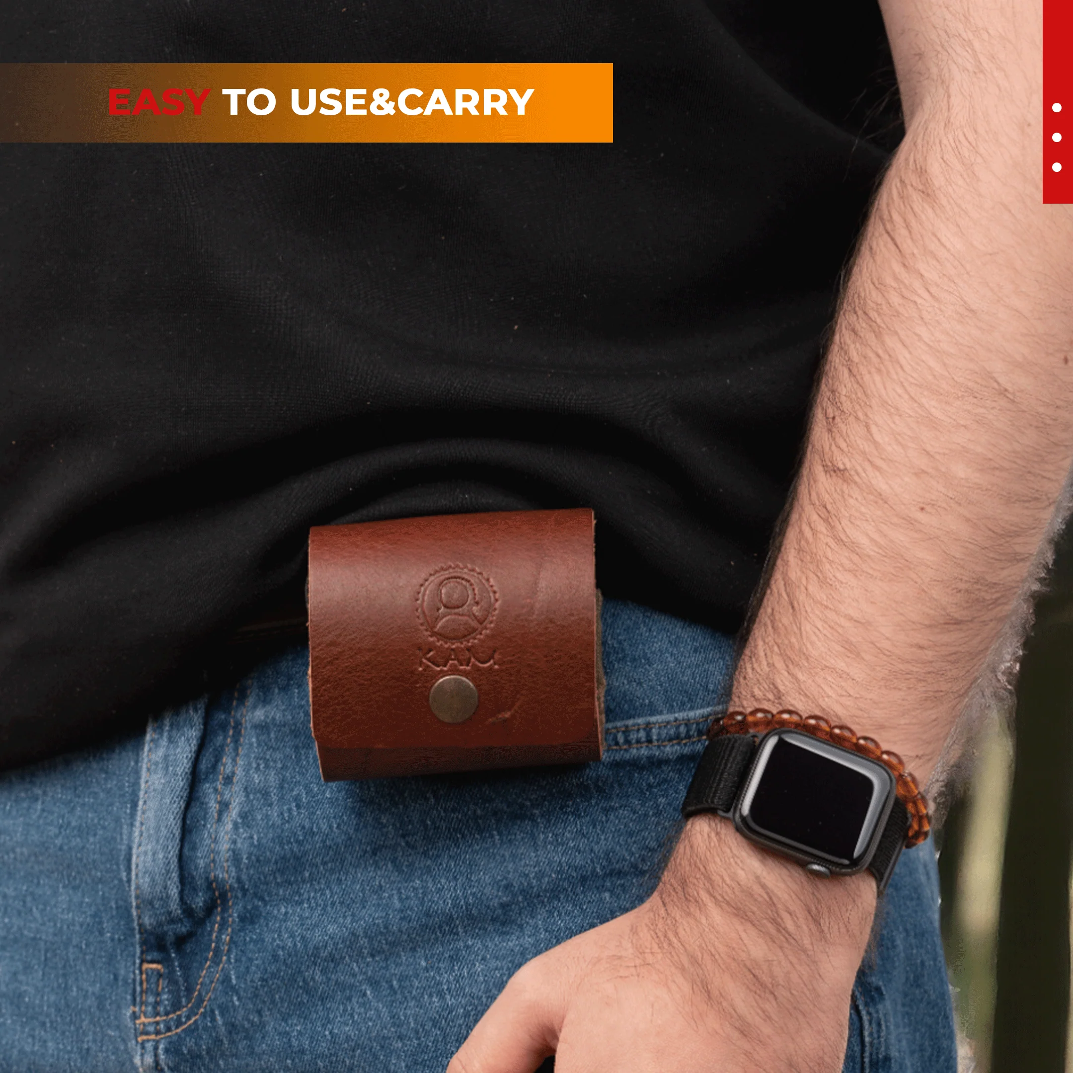 Kam Knife - OK -Red Forest Pouch - Image 2