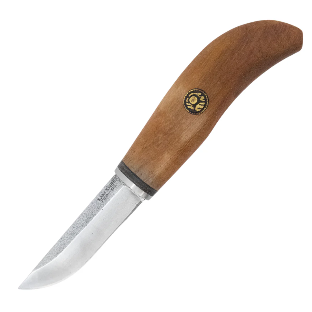 Kam Knife - P20 - Maun Wood Curved Handle - Fixed Blade - Image 2
