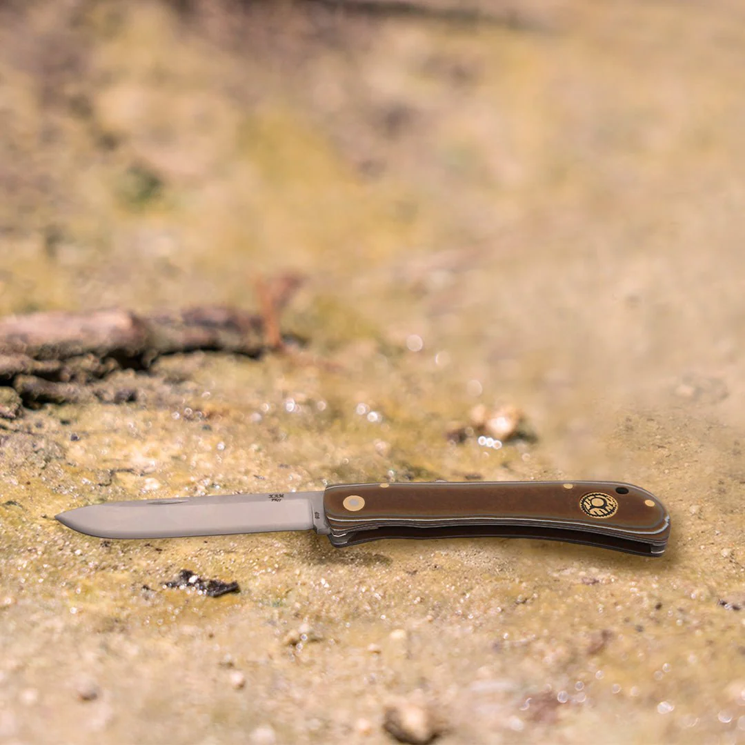 Kam Knife - PR77 - 4116 Steel - Micarta Handle - Black Lock Pocket Knife - Image 2