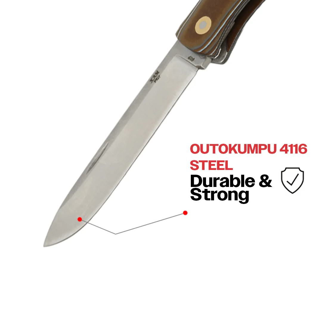 Kam Knife - PR77 - 4116 Steel - Micarta Handle - Black Lock Pocket Knife - Image 7