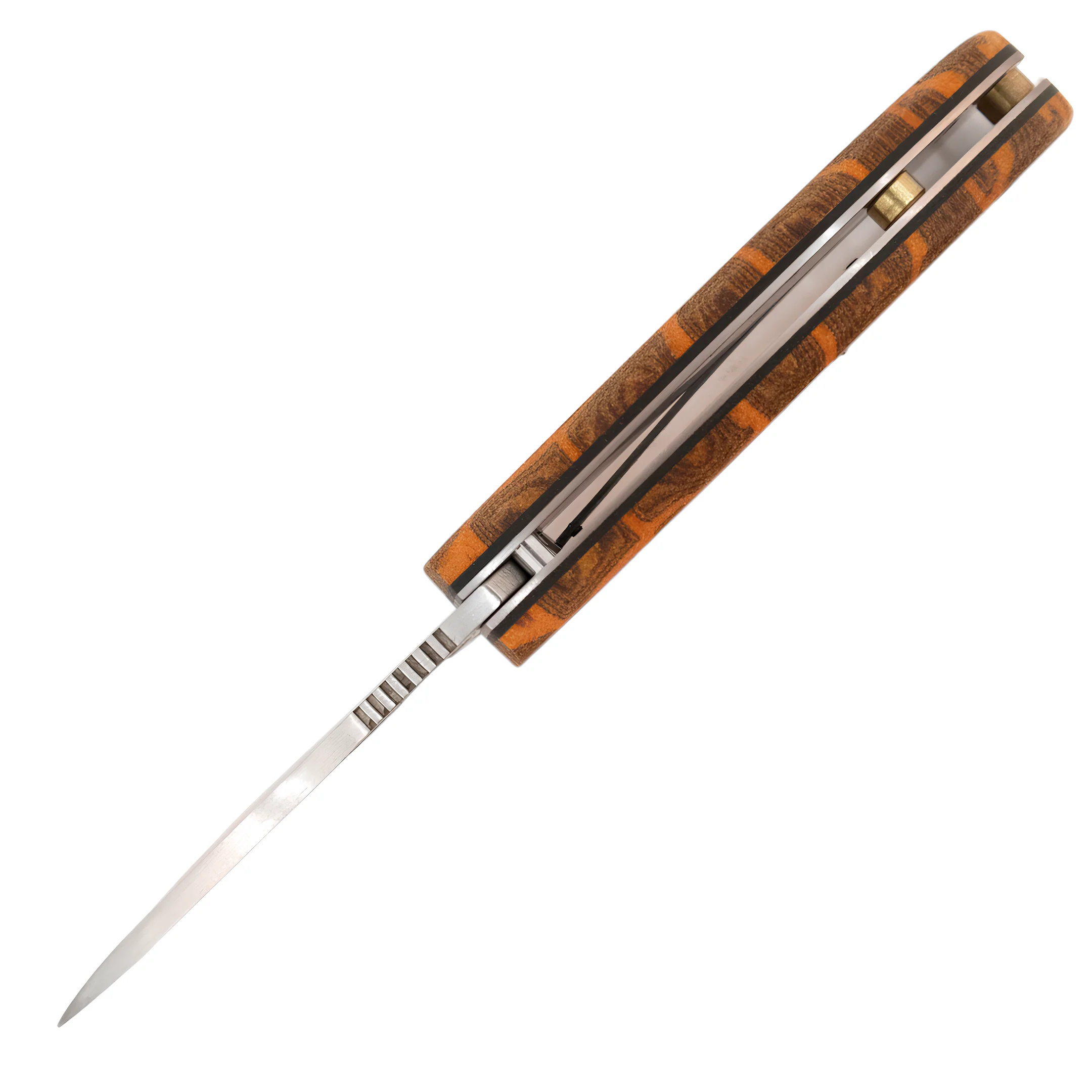 Kam Knife - T10 - Orange G Micarta Handle - Pocket Knife - Image 5