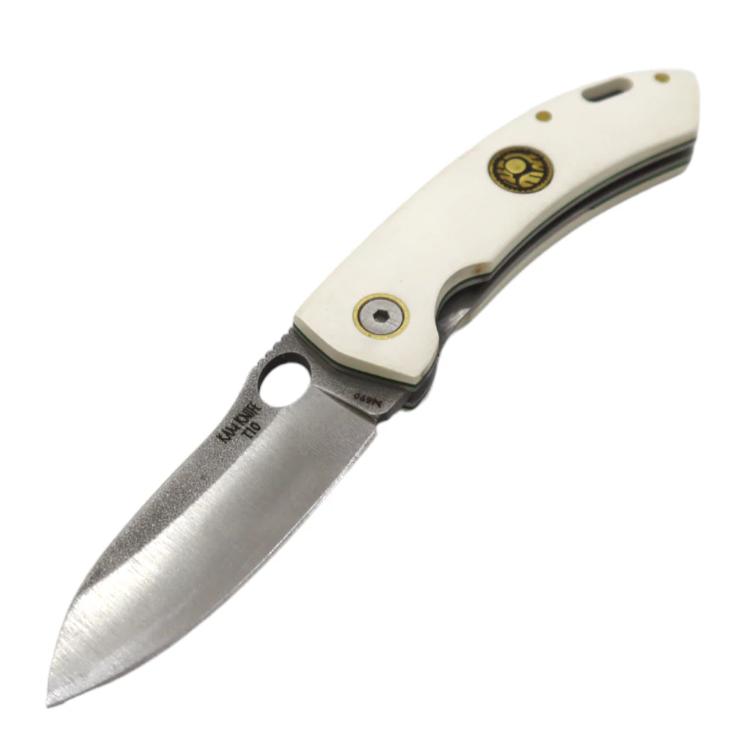 Kam Knife - T10 - White Handle - Pocket Knife - Image 2