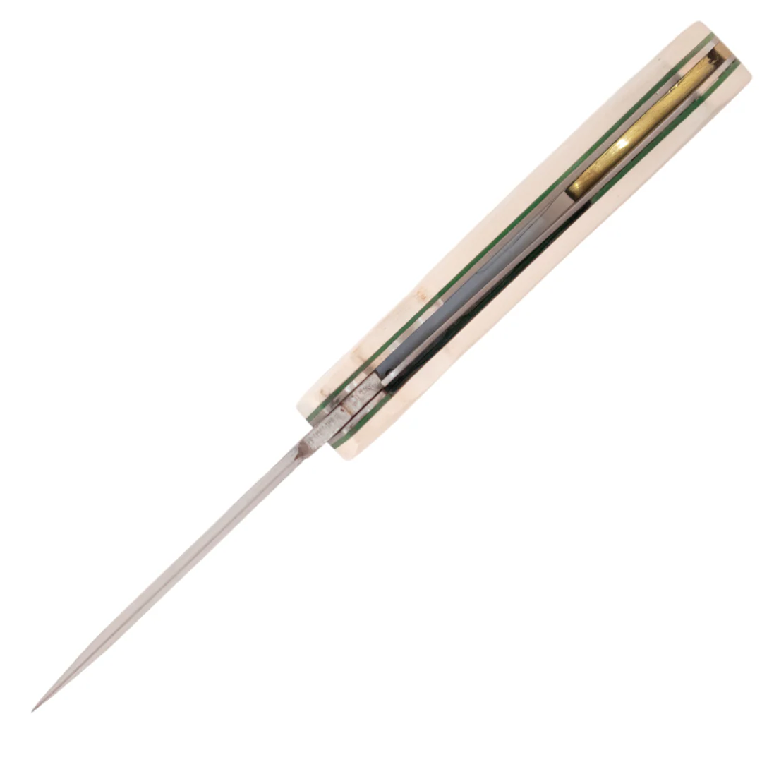 Kam Knife - T10 - White Handle - Pocket Knife - Image 6