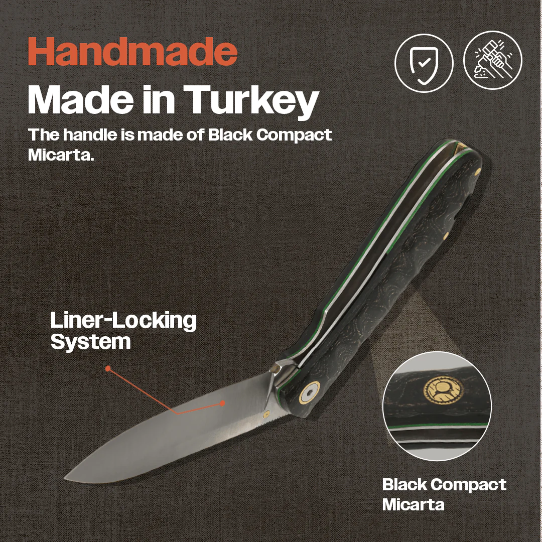 Kam Knife - T20 - 4116 Steel - Black Handle - Pocket Knife - Image 4