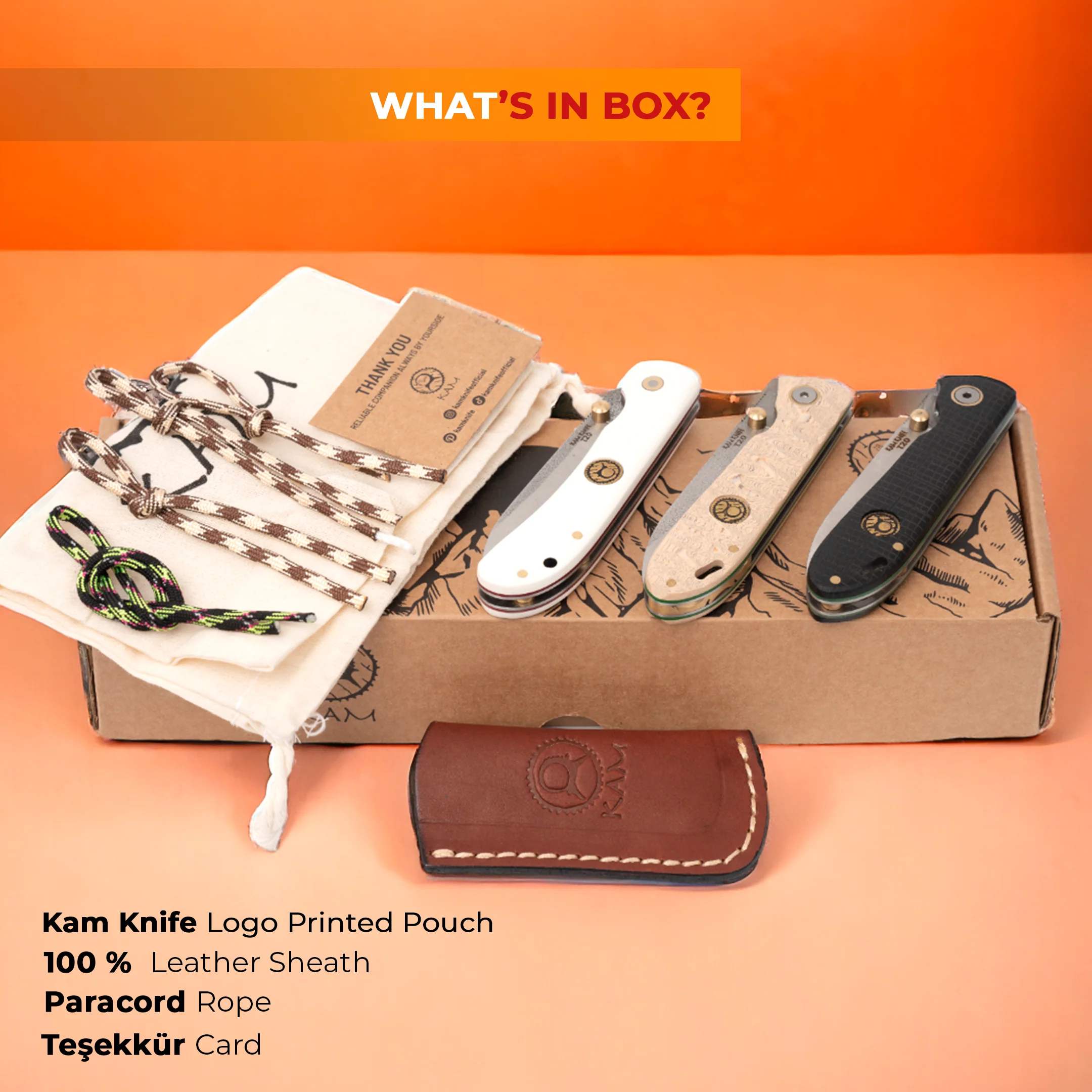 Kam Knife - T20 - Set of 3 - Pocket Knives - Image 2