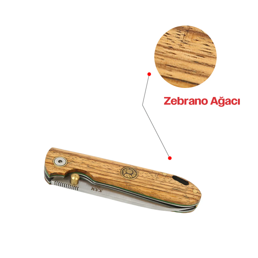 Kam Knife - T20 - Zebrano Handle - Pocket Knife - Image 8