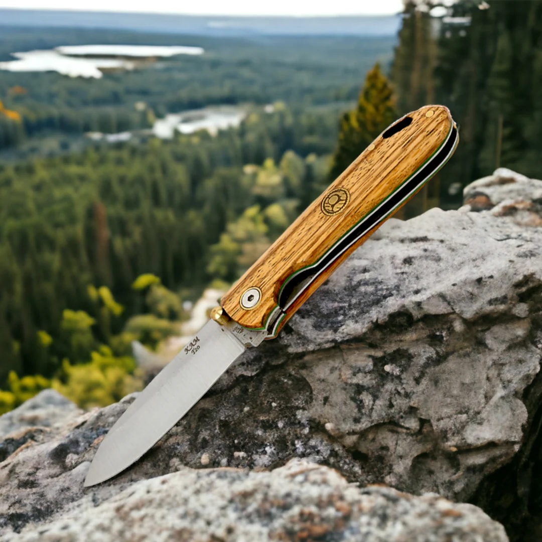 Kam Knife - T20 - Zebrano Handle - Pocket Knife - Image 9