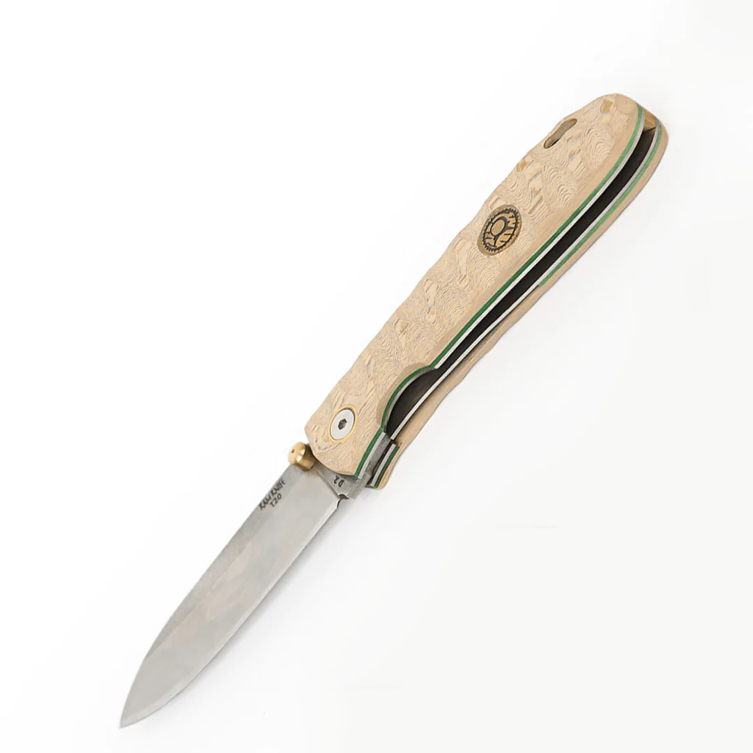 Kam Knife - T20 - D2 Steel - Oak Handle - Pocket Knife
