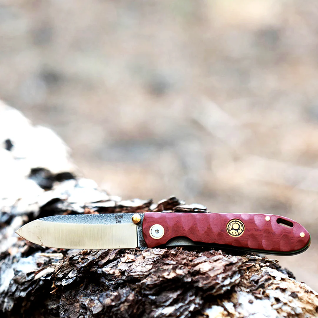 Kam Knife - T20 - Red Inlay Handle - Pocket Knife - Image 2