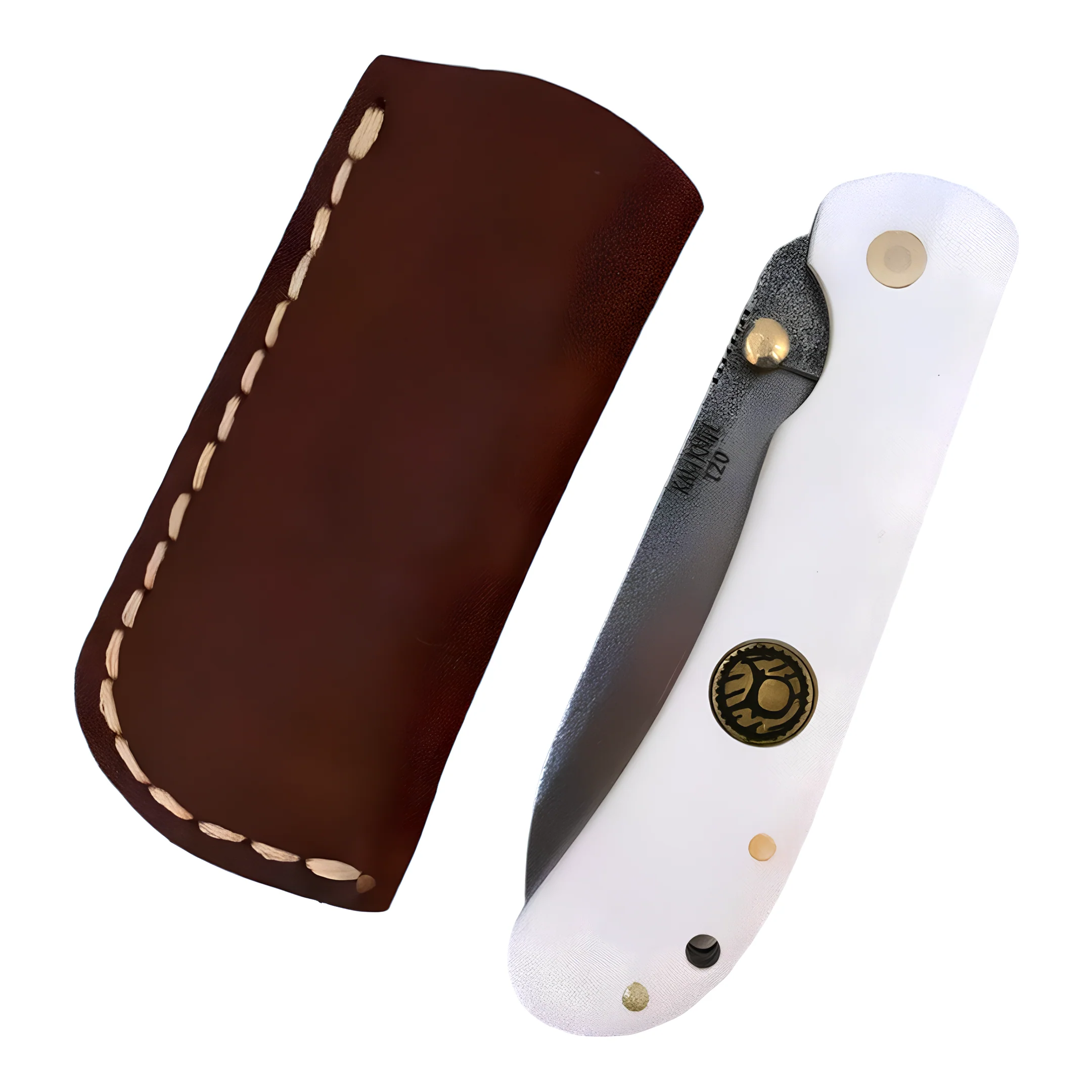 Kam Knife - T20 - White Handle - Pocket Knife - Image 4