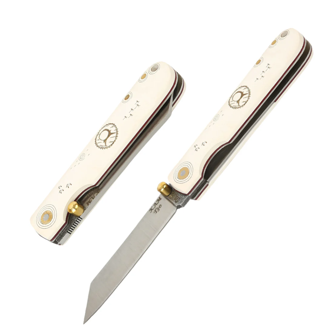 Kam Knife – T30 - Katsu White Handle - Pocket Knife - Image 7