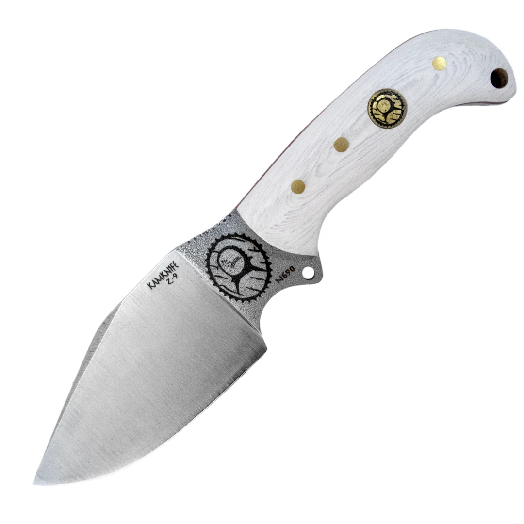 Kam Knife - Z9 - White Handle - Fixed Blade - Image 2