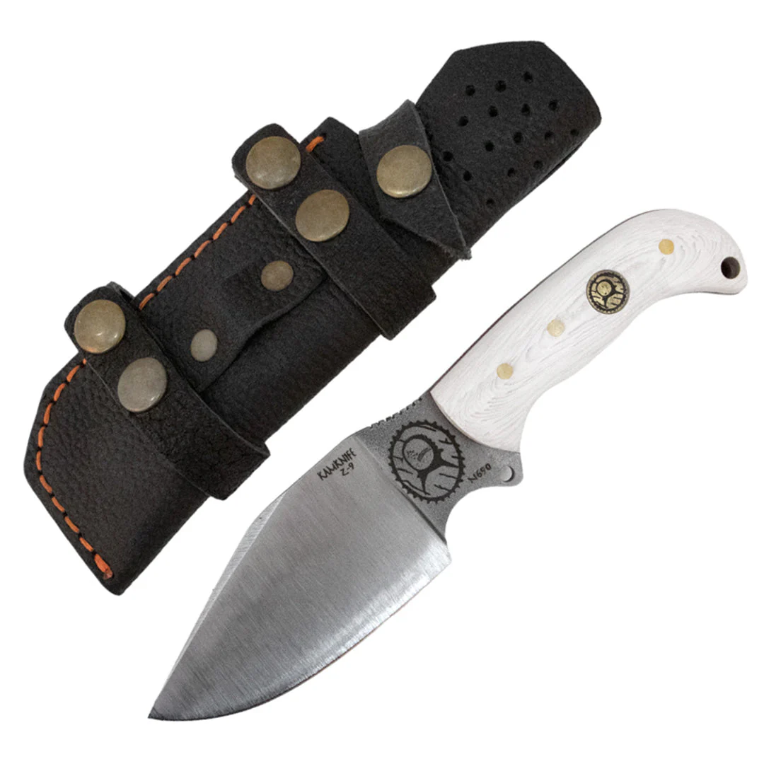 Kam Knife - Z9 - White Handle - Fixed Blade - Image 3