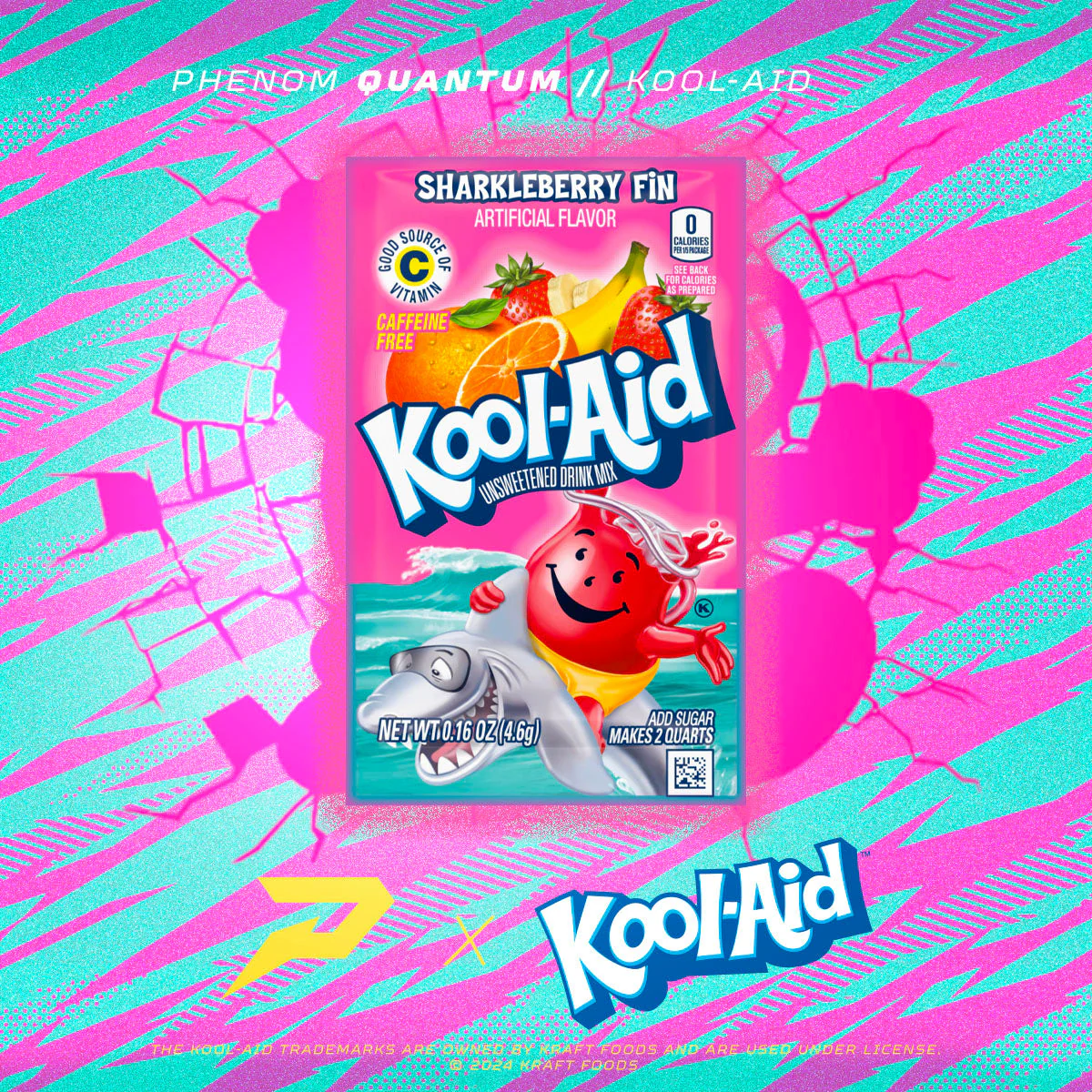 Phenom Elite Kool-Aid 'Sharkleberry Fin' Football Gloves - VPS4 by Phenom Elite - Image 3
