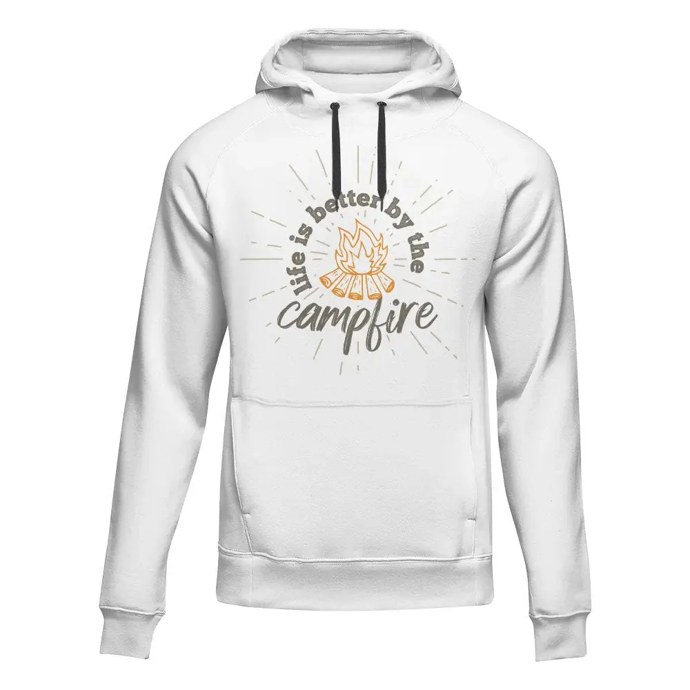 Outdoorzees Life Is Better Campfire Adult Fleece Hoodie