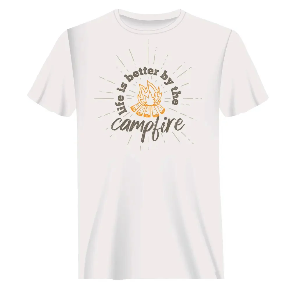 Outdoorzees Life Is Better Campfire T-Shirt for Men