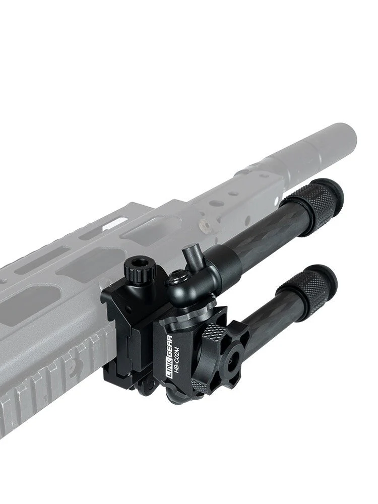 Linkogear HB-C02M Bipod – Black, Carbon Fiber, Quick-Detach, 7-10” Adjust - Image 6
