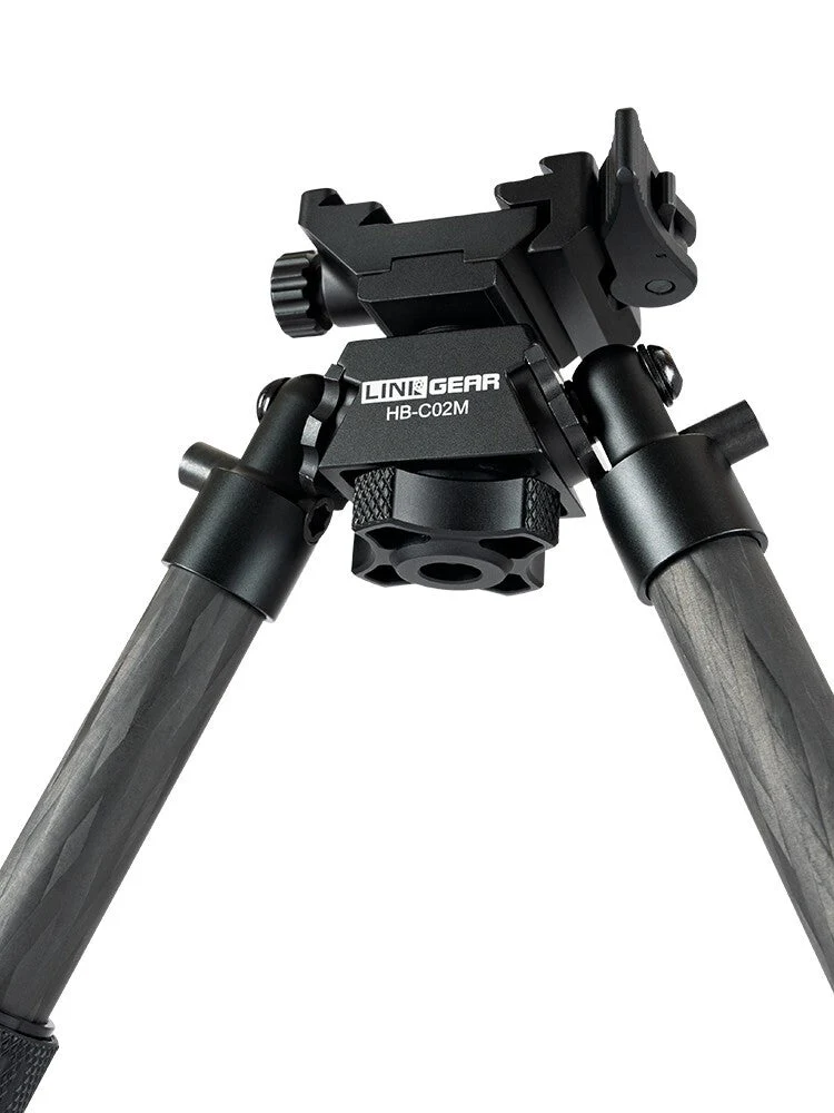 Linkogear HB-C02M Bipod – Black, Carbon Fiber, Quick-Detach, 7-10” Adjust - Image 8