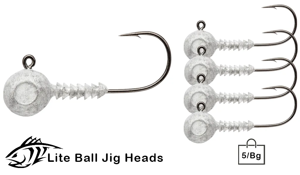 Lunker City Lite Jig Heads - 5/Bag