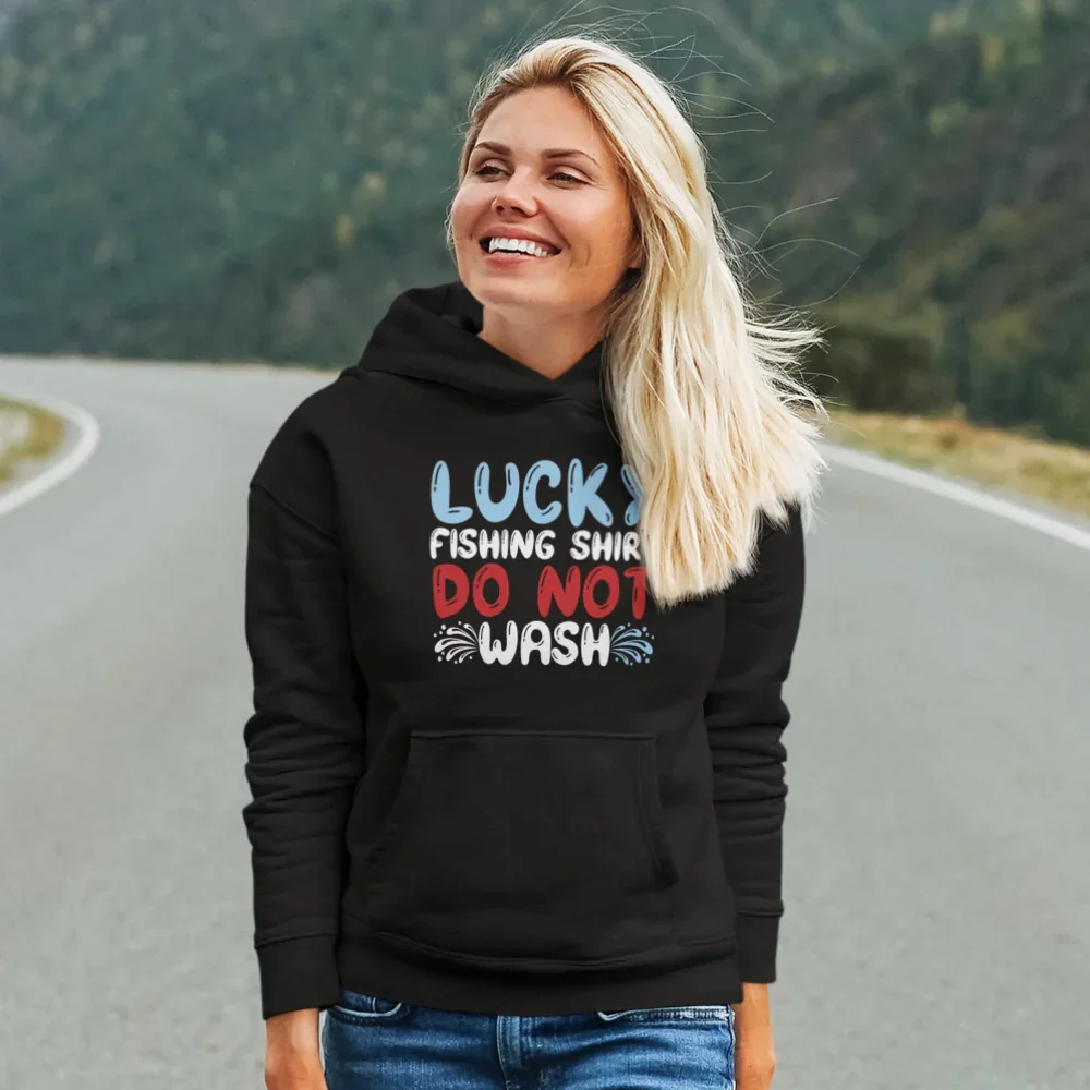 Outdoorzees Lucky Fishing Shirt Unisex Hoodie - Image 3