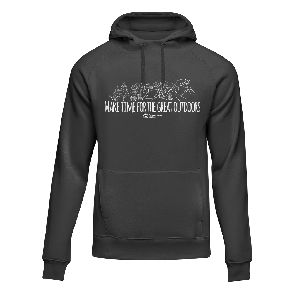 Outdoorzees Make Time For Great Adult Fleece Hoodie