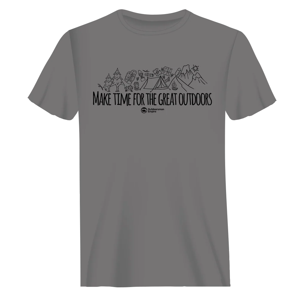 Outdoorzees Make Time For Great T-Shirt for Men - Image 2