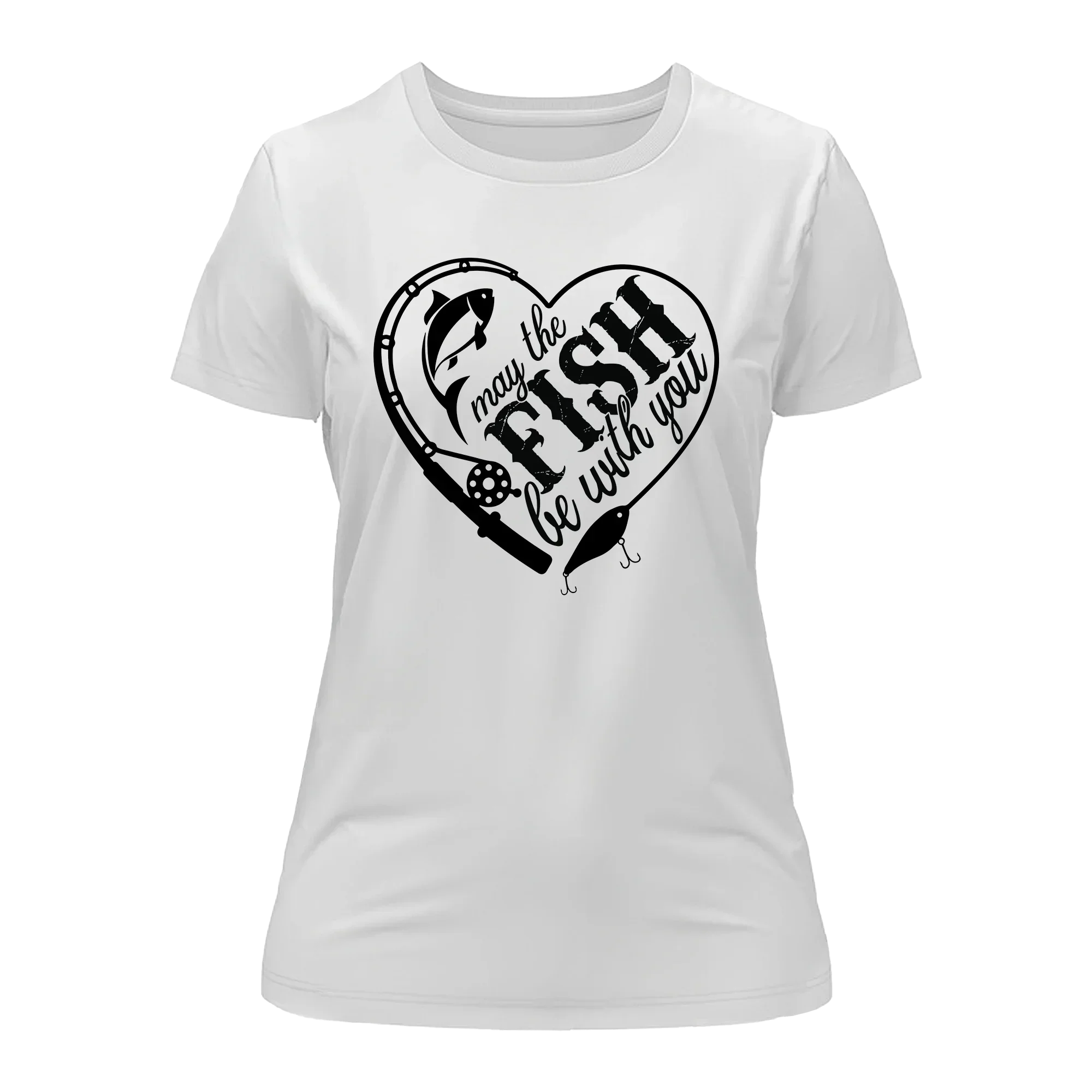 Outdoorzees May The Fish Be With You T-Shirt for Women - Image 2